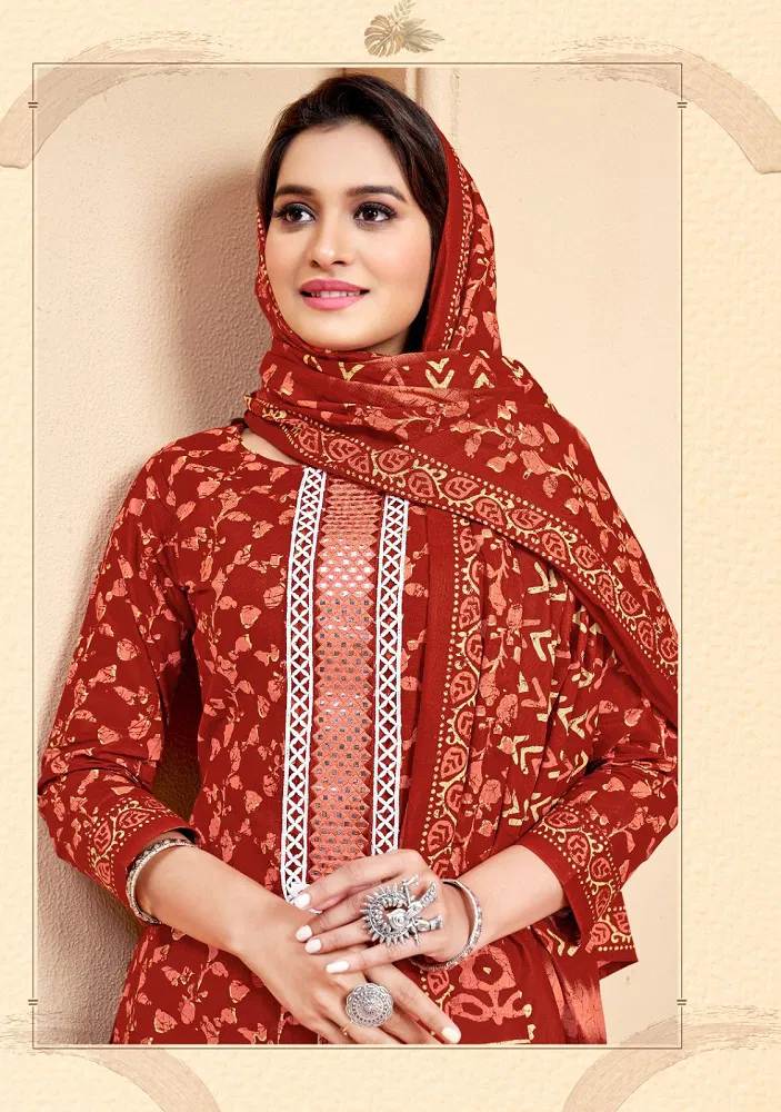 Suhana Vol 1 By Balaji Printed Cotton Churidar Dress Material Wholesalers In Delhi